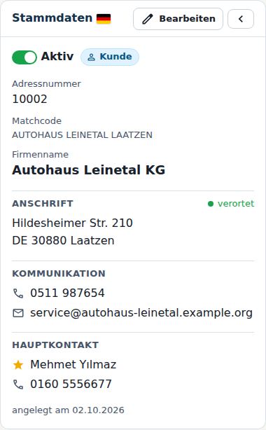 Stammdaten