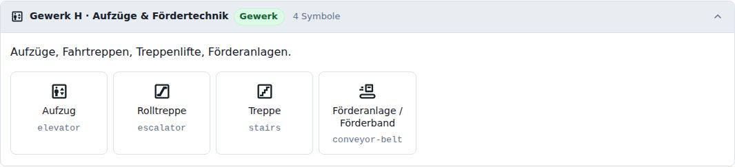 Gewerk H · Aufzüge & Fördertechnik