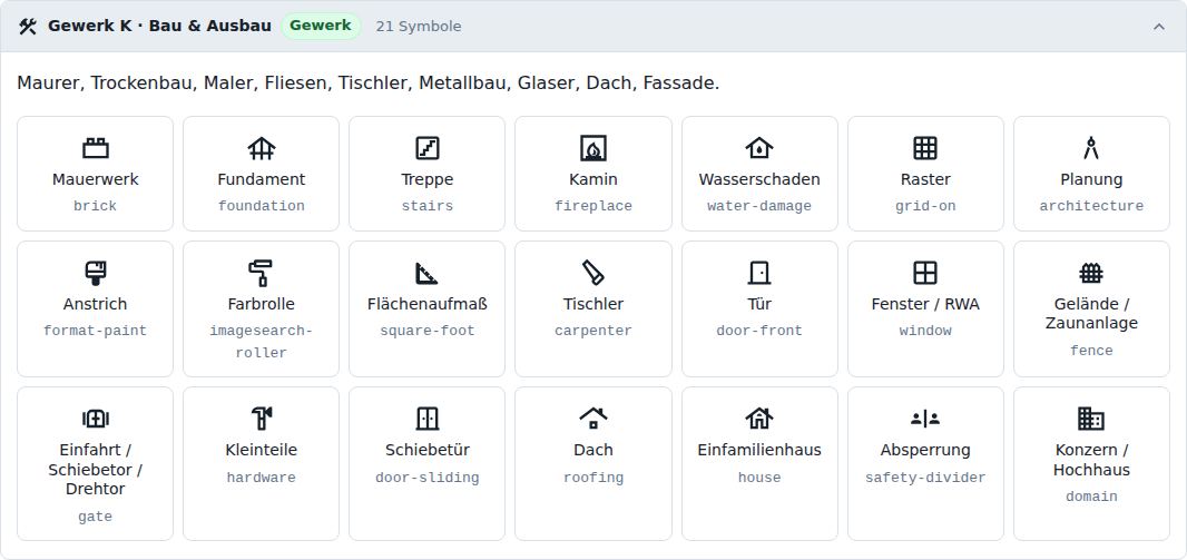 Gewerk K · Bau & Ausbau