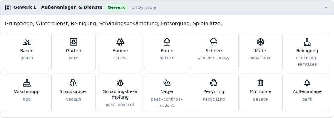 Gewerk L · Außenanlagen & Dienste