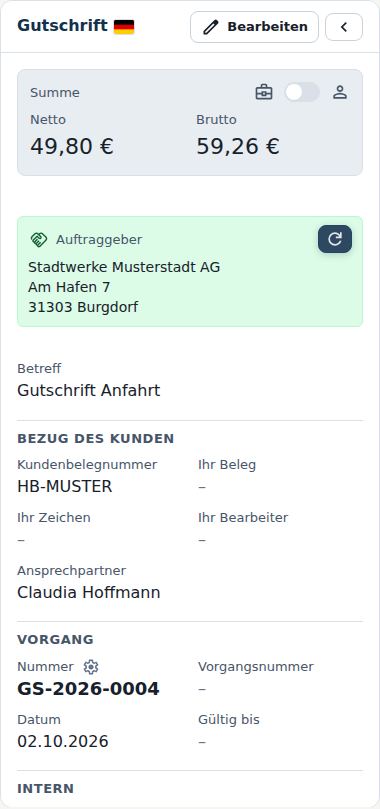 Gutschrift