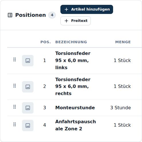 Positionen